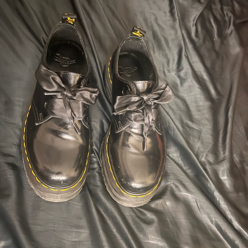 Dr. Martens Holly Women’s Leather Platform Shoes